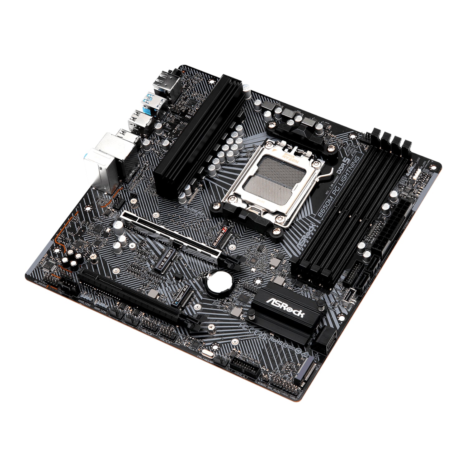 Image 4 for ASRock B650M PG Lightning AMD AM5 Micro ATX Motherboard