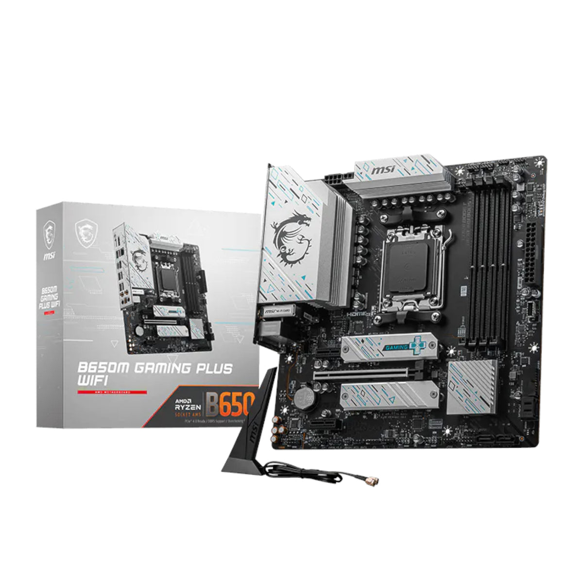 Image 1 for MSI MAG B650M GAMING PLUS WIFI AMD B650 Micro-ATX Motherboard
