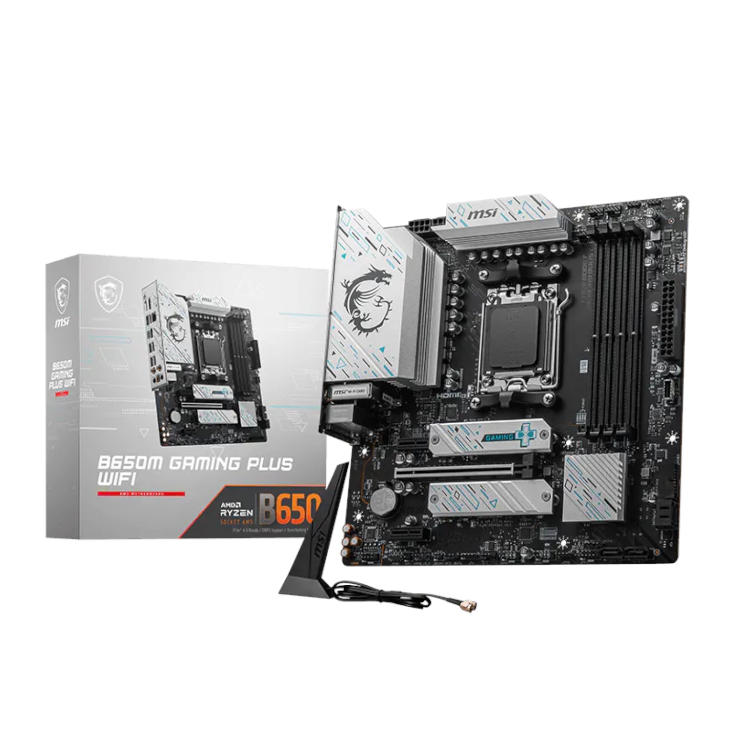 Image 1 for MSI MAG B650M GAMING PLUS WIFI AMD B650 Micro-ATX Motherboard