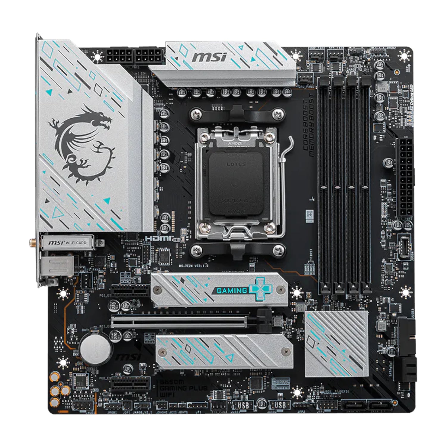 Image 2 for MSI MAG B650M GAMING PLUS WIFI AMD B650 Micro-ATX Motherboard