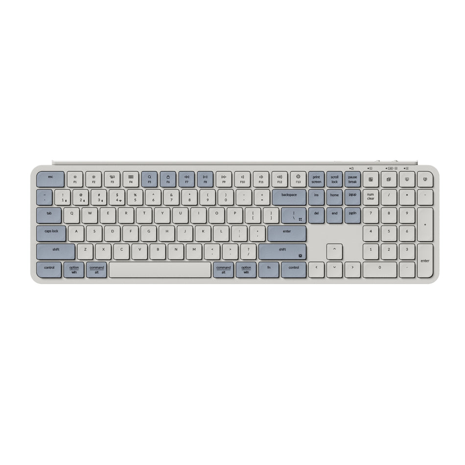 Image 1 for Keychron B6 Pro Ultra-Slim 100% Wireless Keyboard - Retro Blue