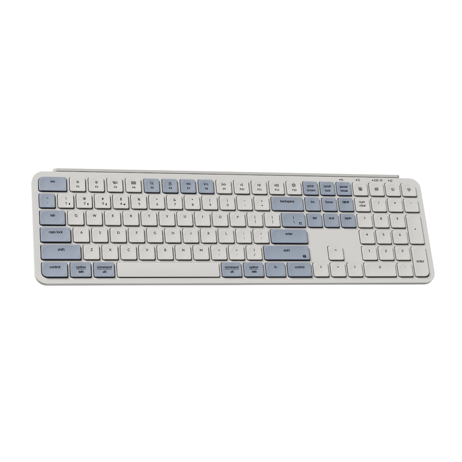Image 2 for Keychron B6 Pro Ultra-Slim 100% Wireless Keyboard - Retro Blue