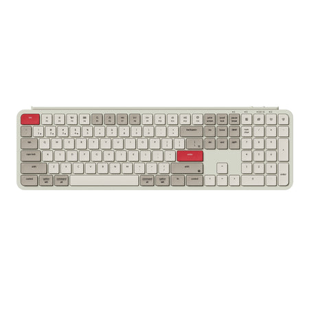 Image 1 for Keychron B6 Pro Ultra-Slim 100% Wireless Keyboard – Retro Red