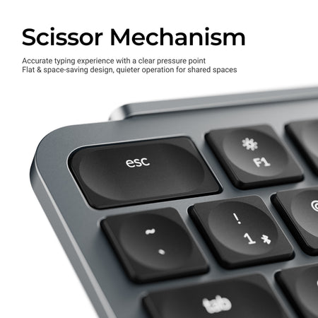 Image 4 for Keychron B6 Pro Ultra-Slim 100% Wireless Keyboard – Space Grey