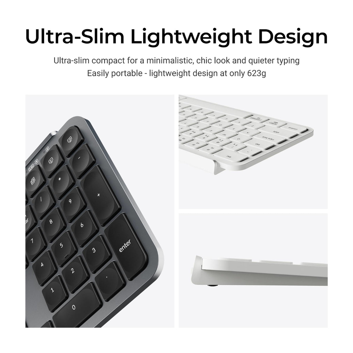 Image 7 for Keychron B6 Pro Ultra-Slim 100% Wireless Keyboard – Space Grey