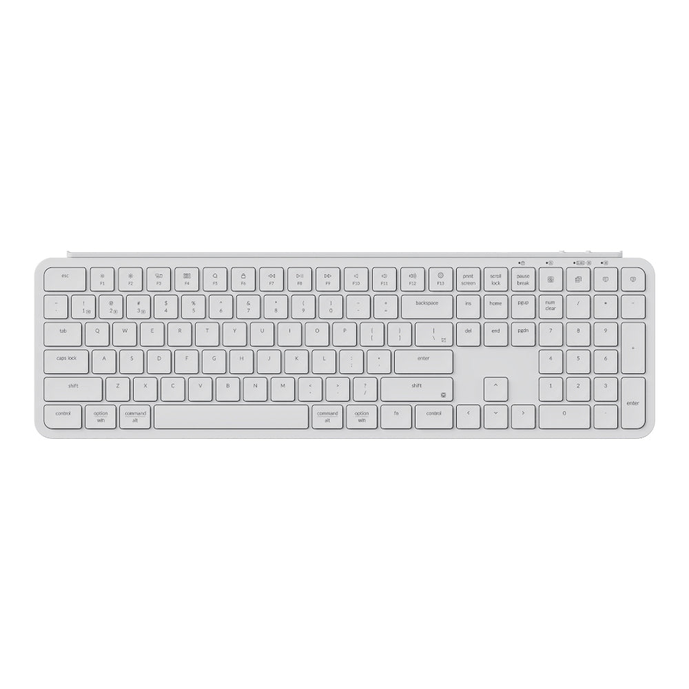 Image 1 for Keychron B6 Pro Ultra-Slim 100% Wireless Keyboard – Ivory White