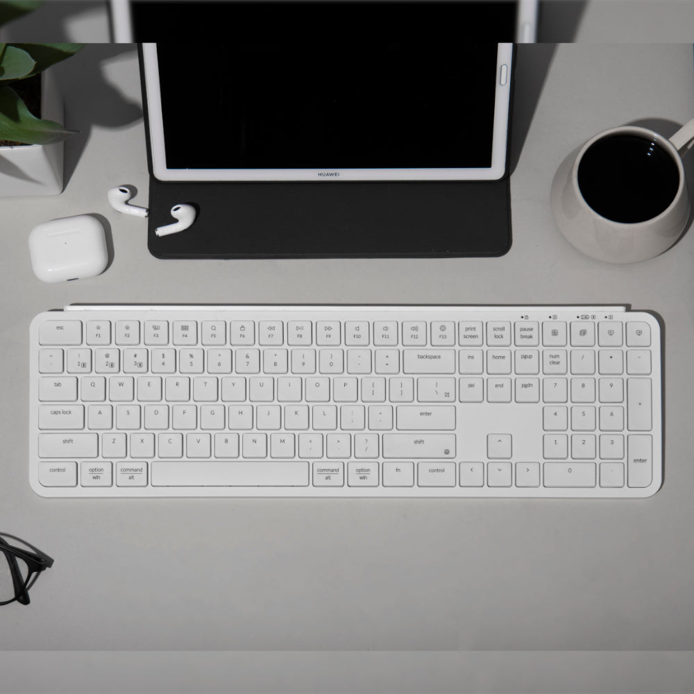 Image 3 for Keychron B6 Pro Ultra-Slim 100% Wireless Keyboard – Ivory White