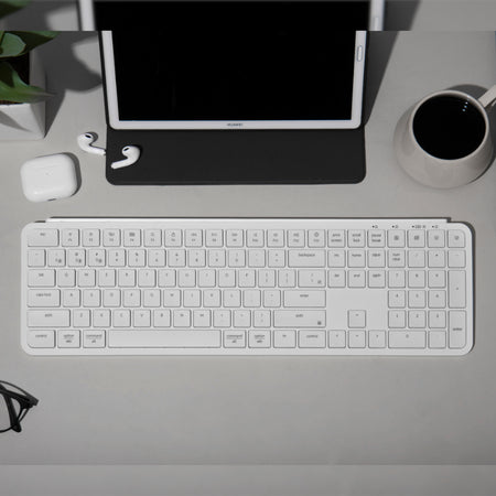 Image 3 for Keychron B6 Pro Ultra-Slim 100% Wireless Keyboard – Ivory White