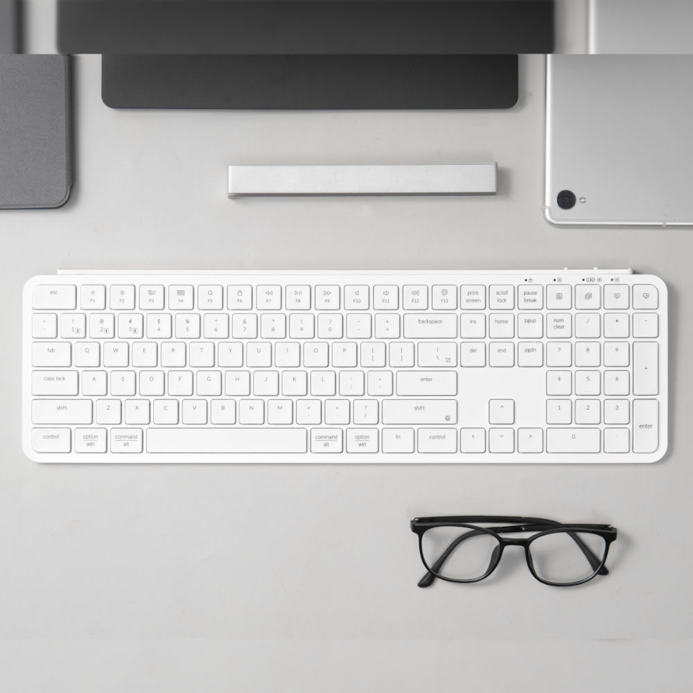Image 5 for Keychron B6 Pro Ultra-Slim 100% Wireless Keyboard – Ivory White