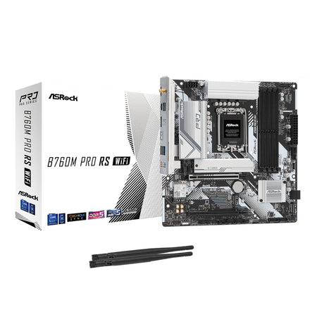 Image 1 for ASRock B760M Pro RS WiFi Intel LGA 1700 MATX Gaming Motherboard