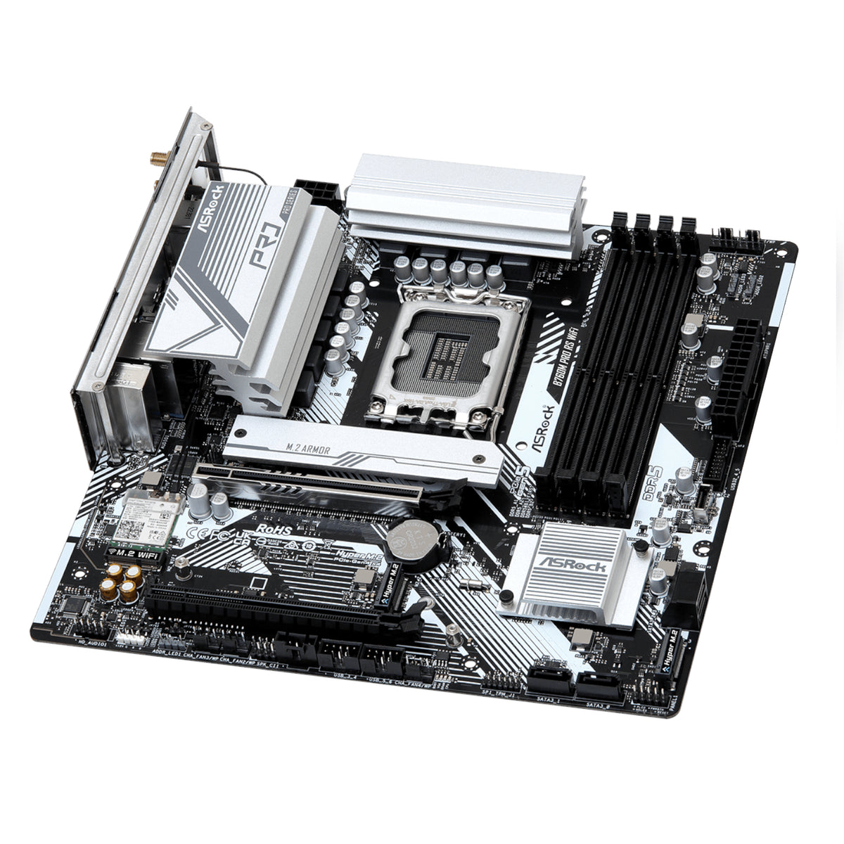 Image 4 for ASRock B760M Pro RS WiFi Intel LGA 1700 MATX Gaming Motherboard