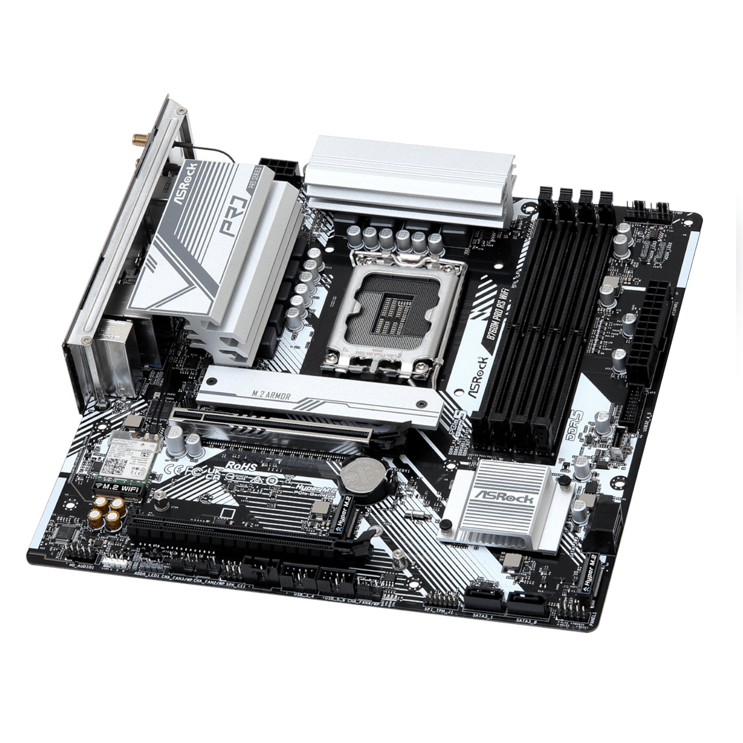 Image 4 for ASRock B760M Pro RS WiFi Intel LGA 1700 MATX Gaming Motherboard