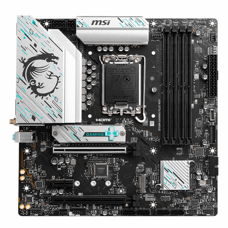 Image 2 for MSI B760M GAMING PLUS WIFI DDR5 Intel LGA1700 M-ATX Gaming Motherboard