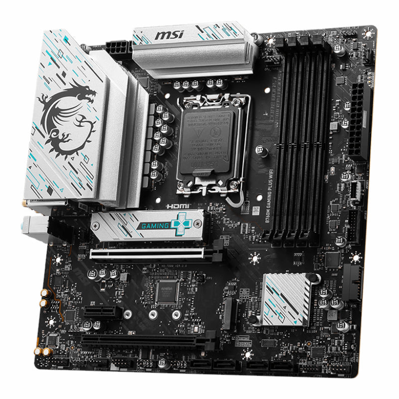 Image 3 for MSI B760M GAMING PLUS WIFI DDR5 Intel LGA1700 M-ATX Gaming Motherboard