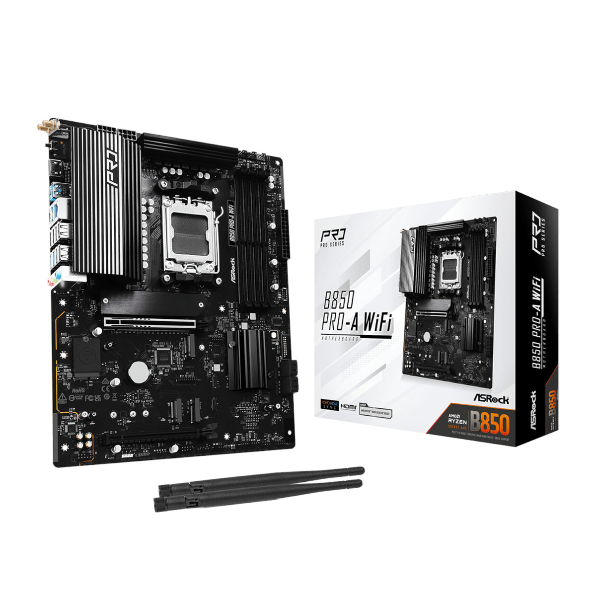 Image 1 for ASRock B850 Pro-A Wi-Fi AM5 ATX Motherboard