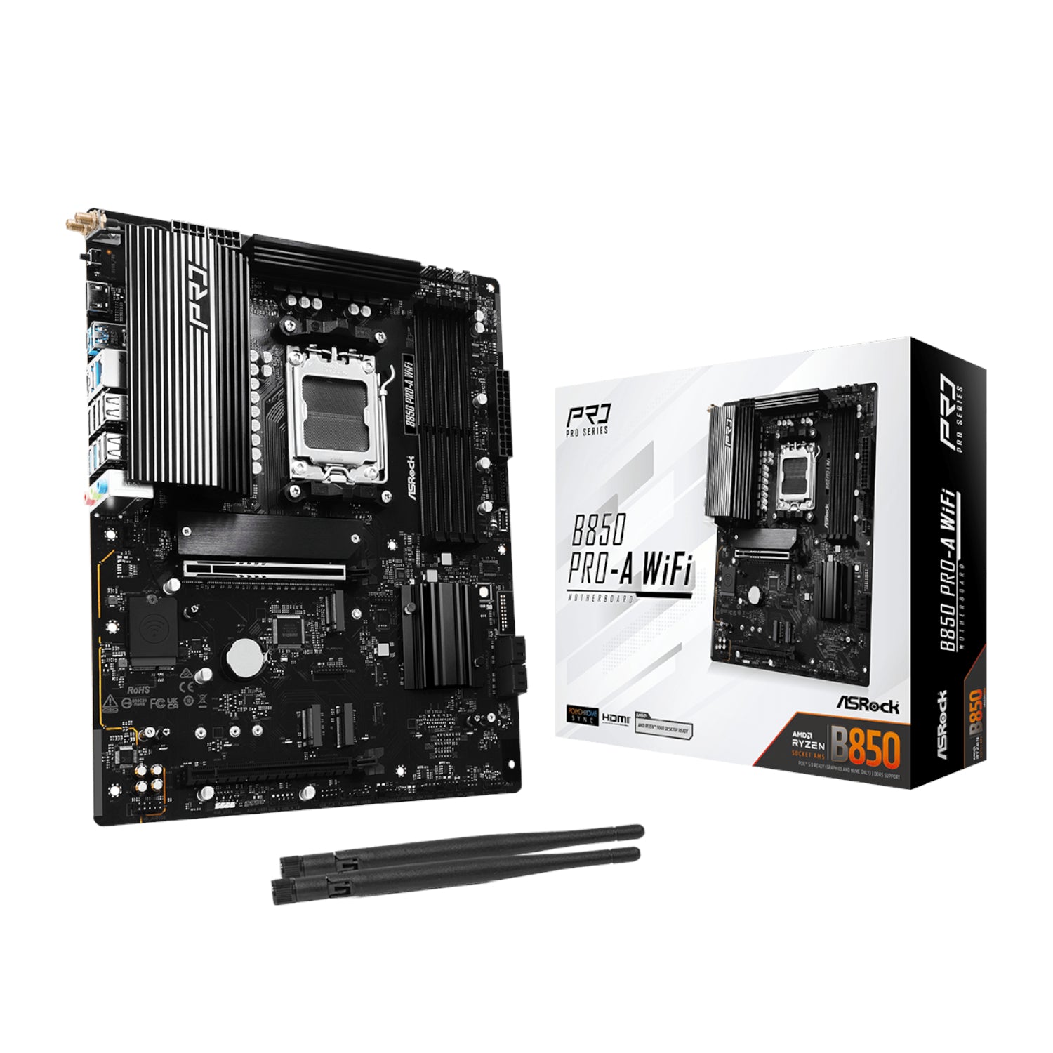 Image 1 for ASRock B850 Pro-A Wi-Fi AM5 ATX Motherboard