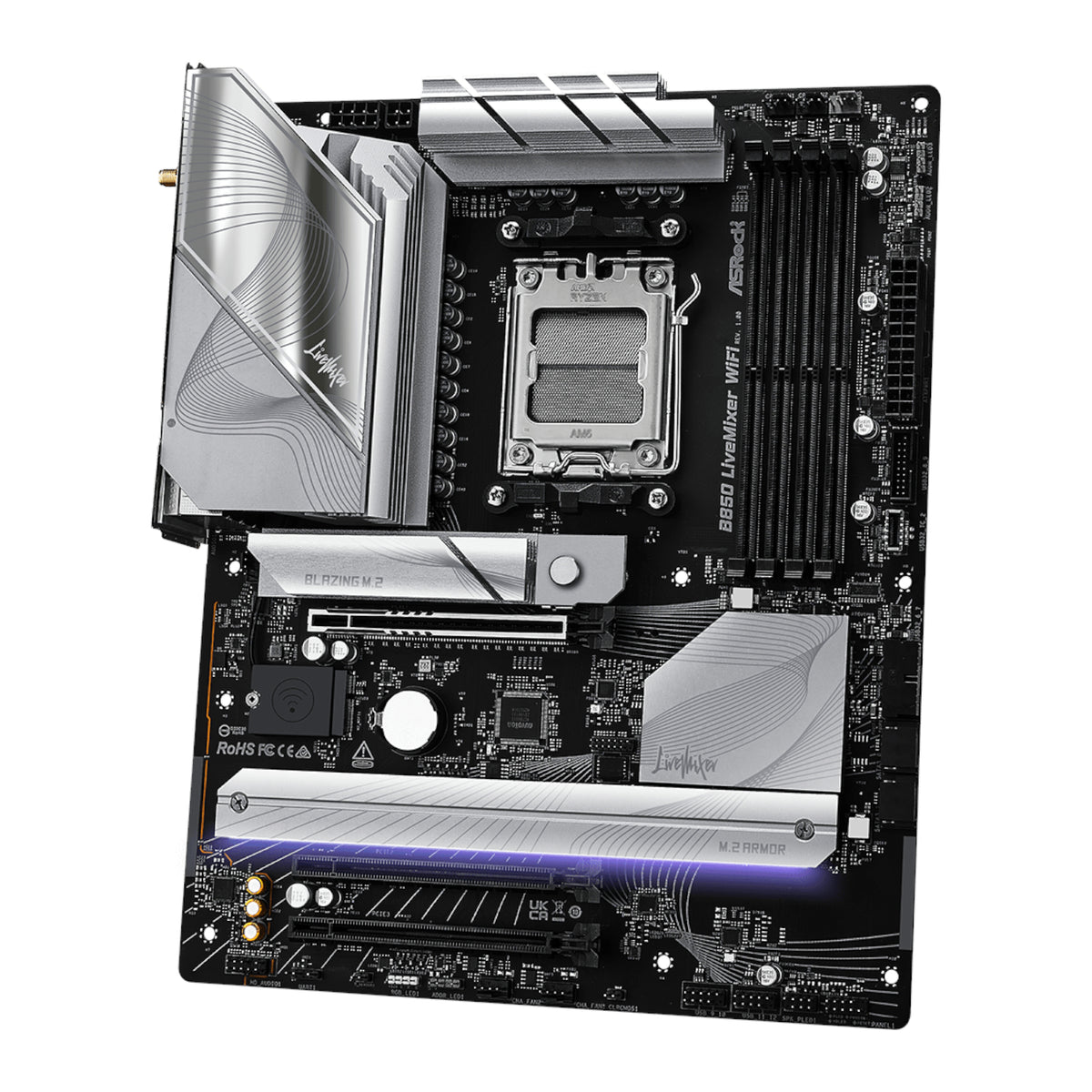 Image 4 for ASRock B850 LiveMixer WiFi AM5 ATX Gaming Motherboard