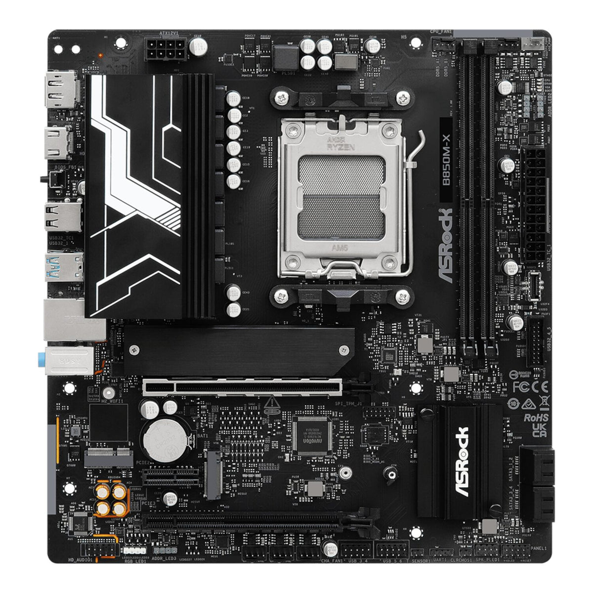 Image 4 for ASRock B850M-X WiFi AM5 Micro ATX Motherboard (DDR5, PCIe 5.0, Wi-Fi 6E)