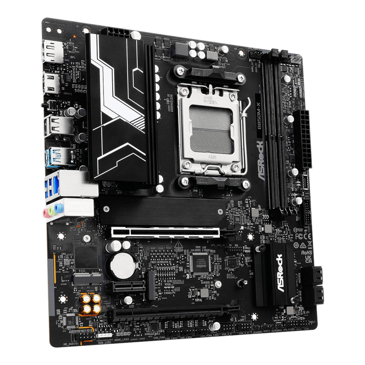 Image 3 for ASRock B850M-X WiFi AM5 Micro ATX Motherboard (DDR5, PCIe 5.0, Wi-Fi 6E)