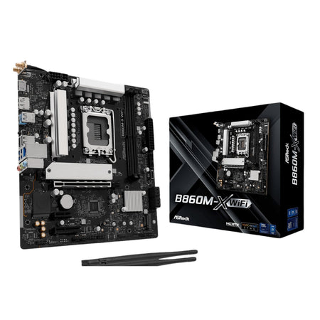 Image 1 for ASRock B860M-X Micro ATX DDR5 Motherboard (PCIe 5 and Wi-Fi 6E)