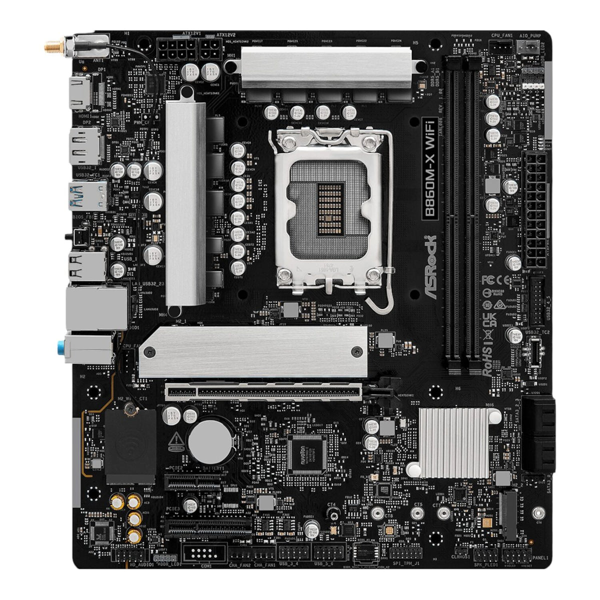 Image 3 for ASRock B860M-X Micro ATX DDR5 Motherboard (PCIe 5 and Wi-Fi 6E)