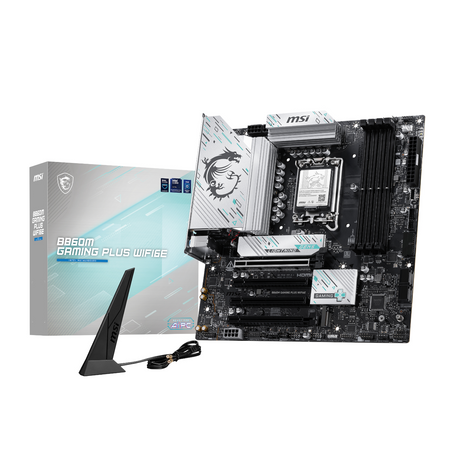 Image 1 for MSI B860M GAMING PLUS WIFI6E LGA1851 M-ATX Gaming Motherboard
