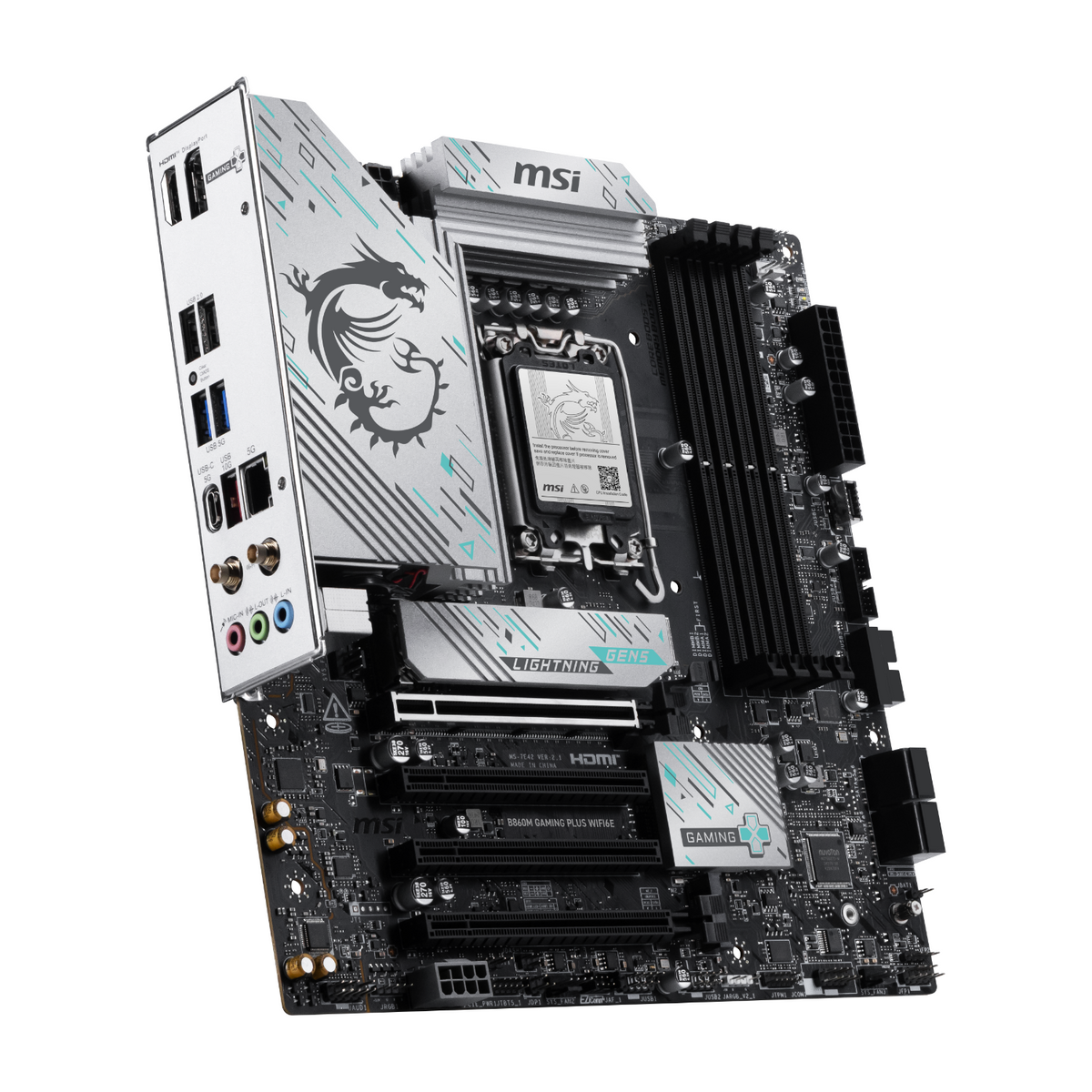 Image 3 for MSI B860M GAMING PLUS WIFI6E LGA1851 M-ATX Gaming Motherboard