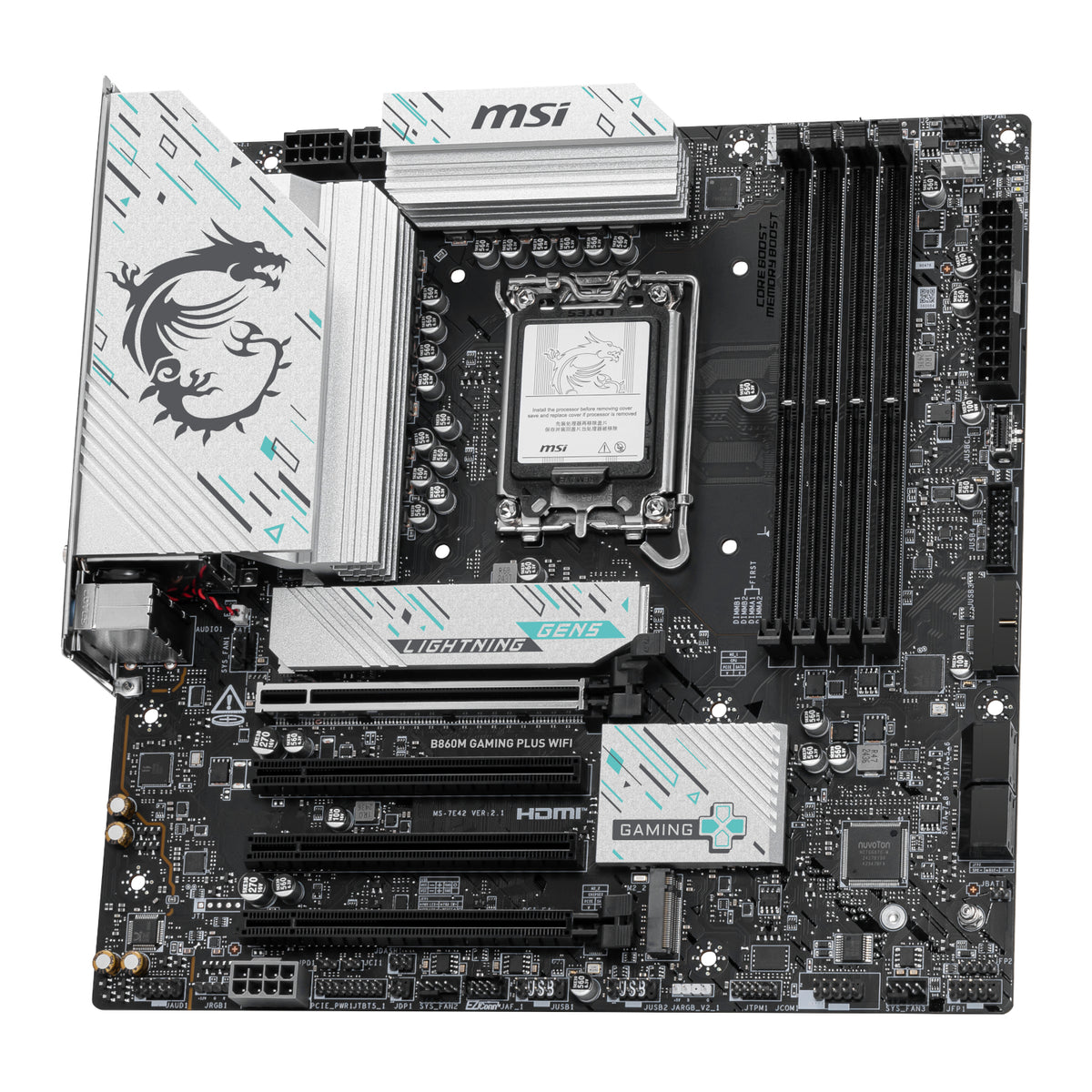Image 4 for MSI B860M Gaming PLUS WIFI Intel LGA1851 DDR5 M-ATX Motherboard