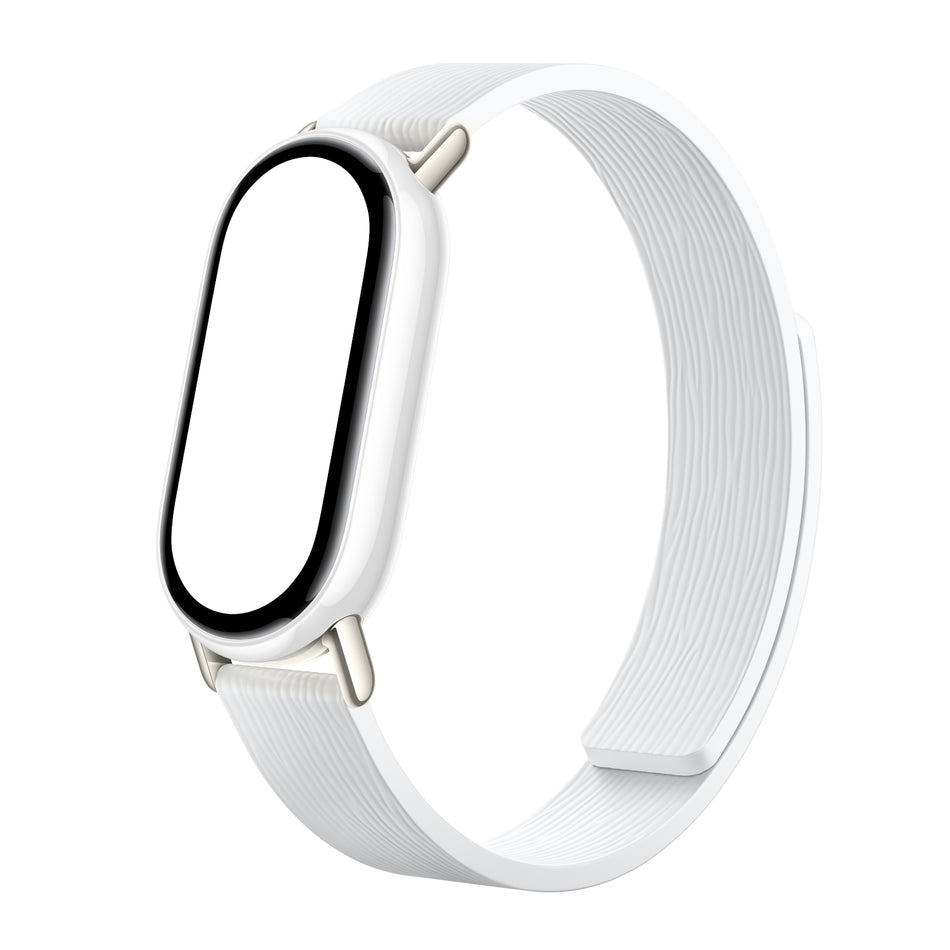 Image 2 for Xiaomi Smart Band 10 Magnetic Kona Leather Strap - Glacier White