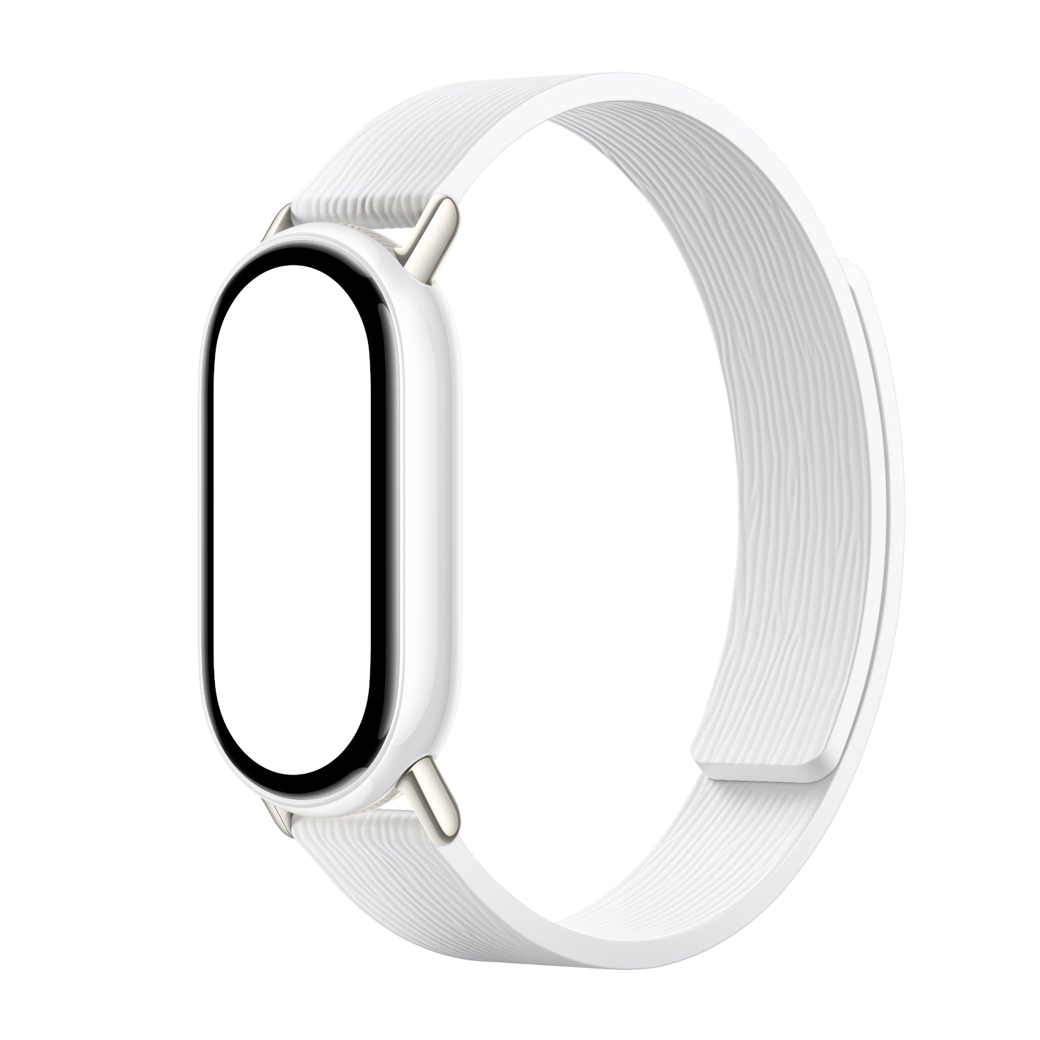 Image 3 for Xiaomi Smart Band 10 Magnetic Kona Leather Strap - Glacier White