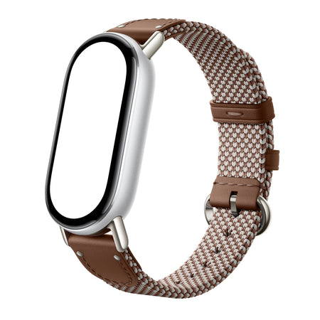 Image 2 for Xiaomi Smart Band 10 Knitted Silk Strap - Feather Brown