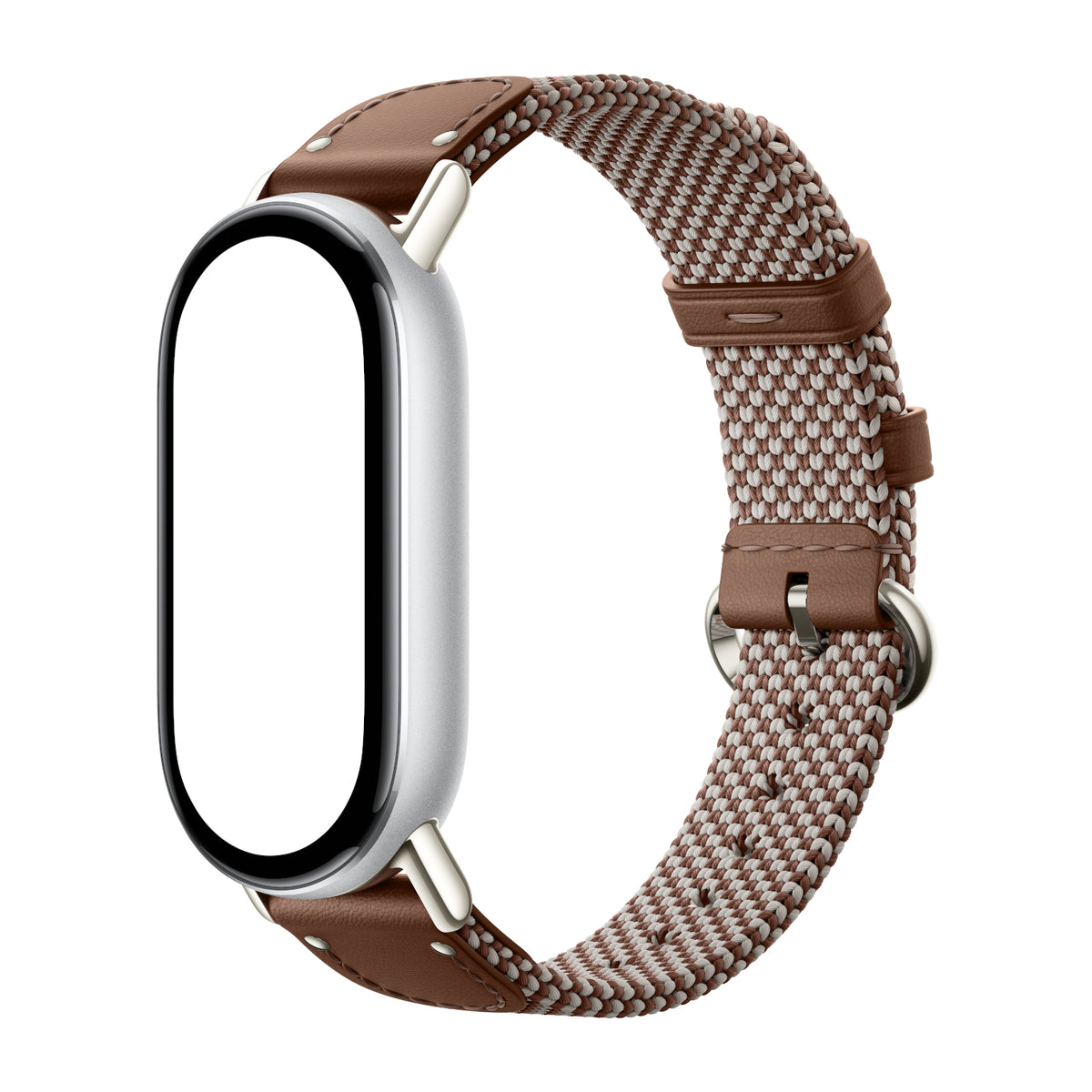 Image 3 for Xiaomi Smart Band 10 Knitted Silk Strap - Feather Brown