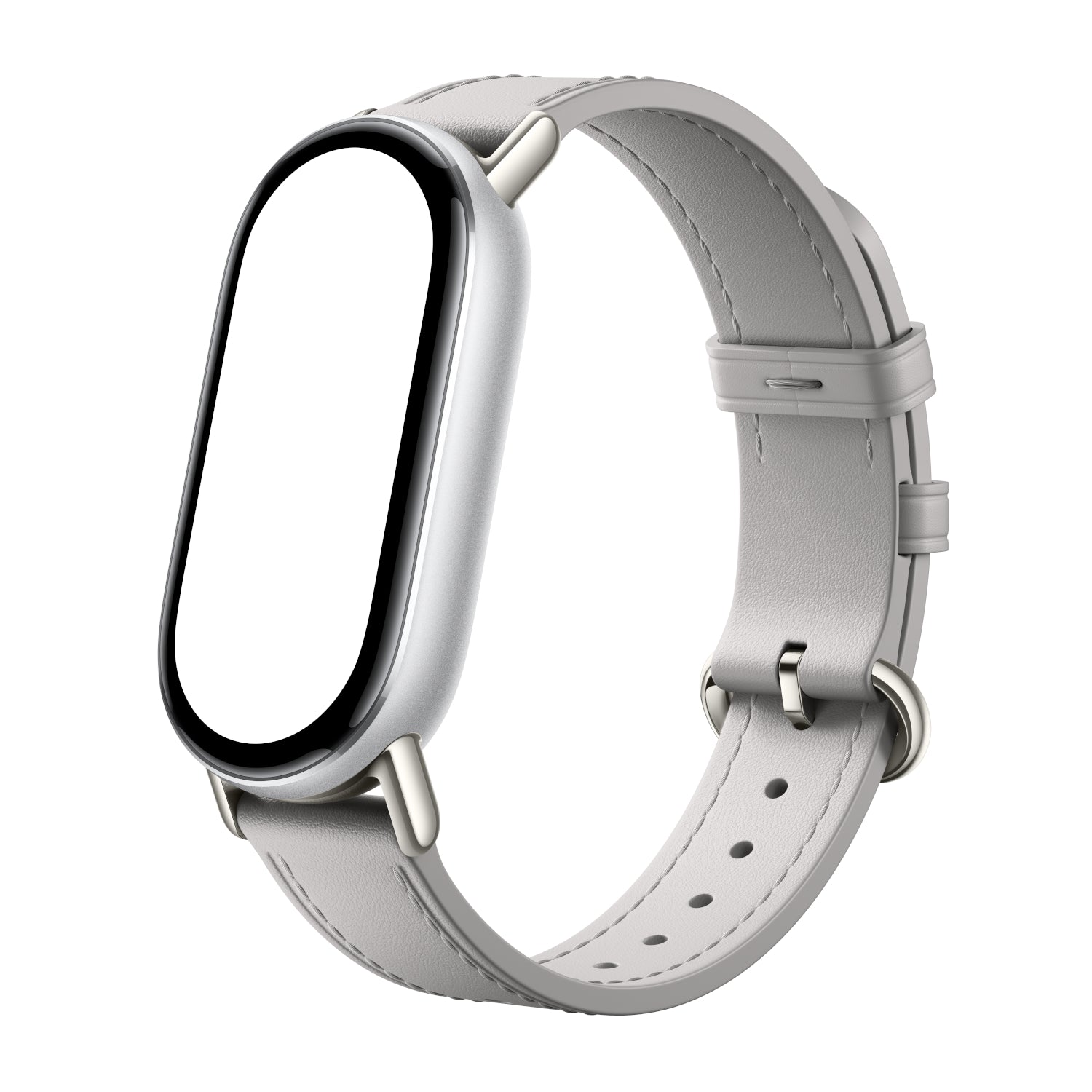 Image 2 for Xiaomi Smart Band 10 Leather Strap - Grey