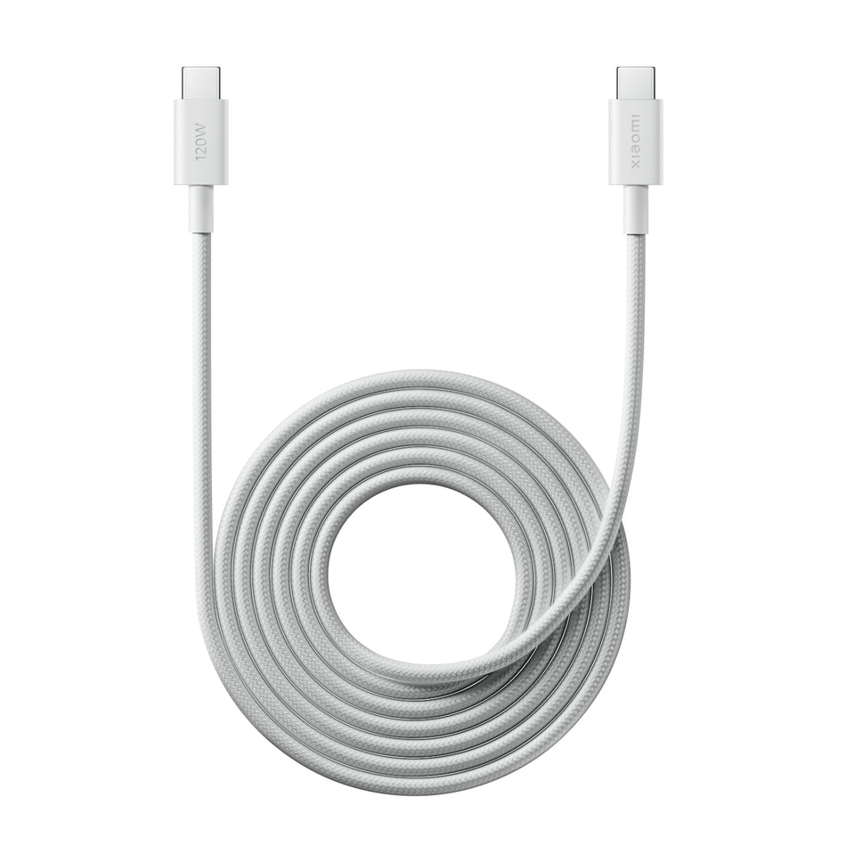 Image 1 for Xiaomi USB4 6A USB Type-C To USB Type-C Braided Cable 2m- (120W, 480 Mbps)