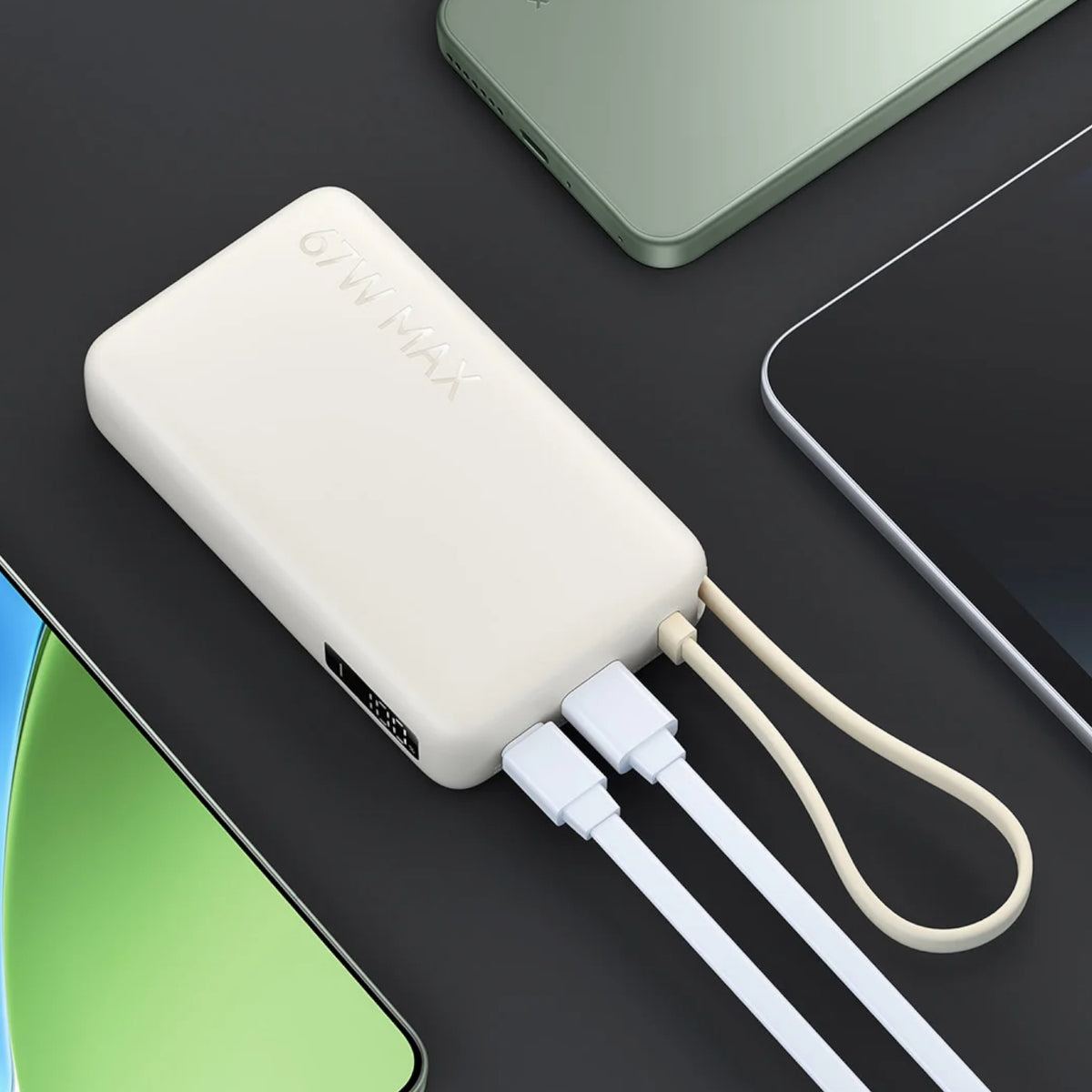 Image 6 for Xiaomi 67W Power Bank 10000mAh (Integrated Cable) - Tan