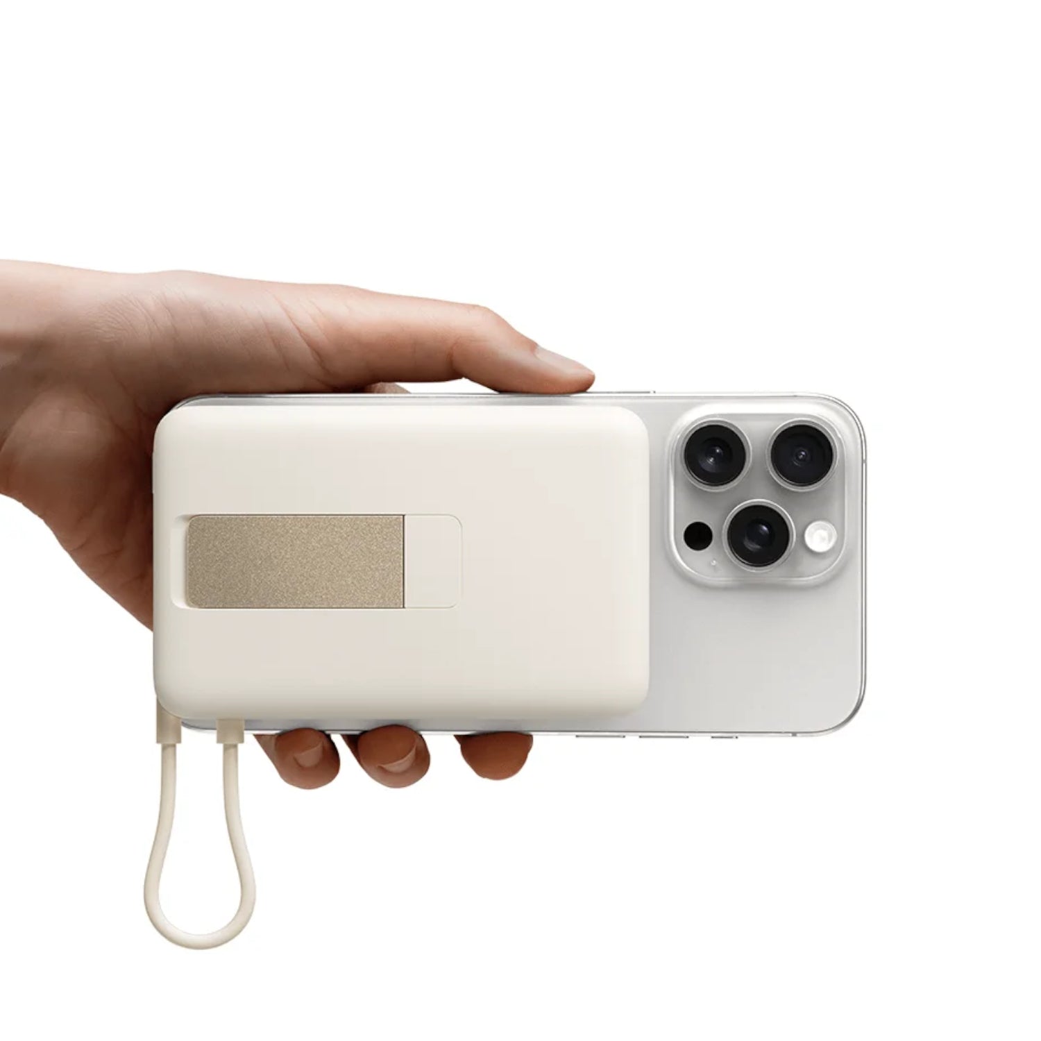 Image 3 for Xiaomi Magnetic Power Bank 10000mAh with Built-in Stand - Beige