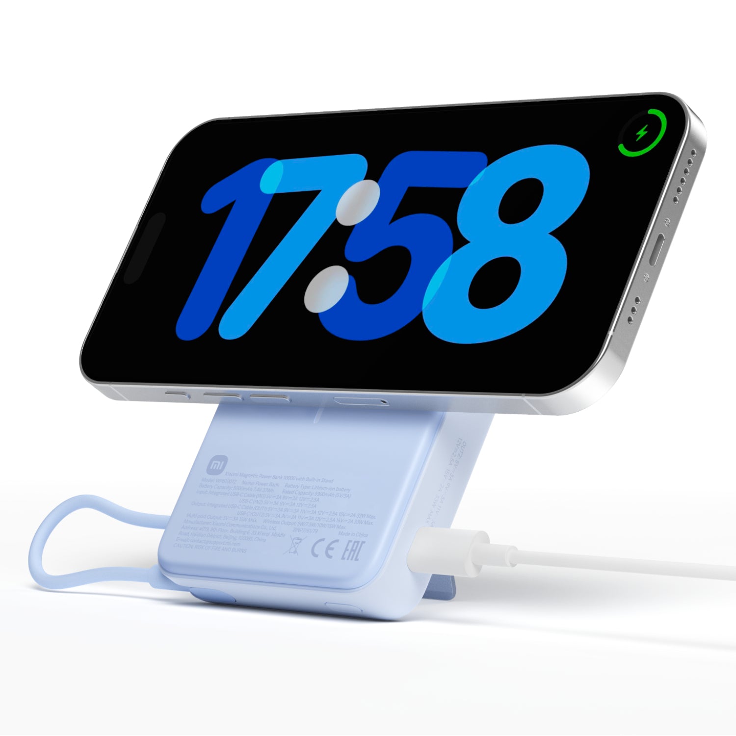 Image 3 for Xiaomi Magnetic Power Bank 10000mAh with Built-in Stand - Blue