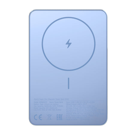 Image 1 for Xiaomi Super Slim Magnetic Power Bank 5000 - Blue