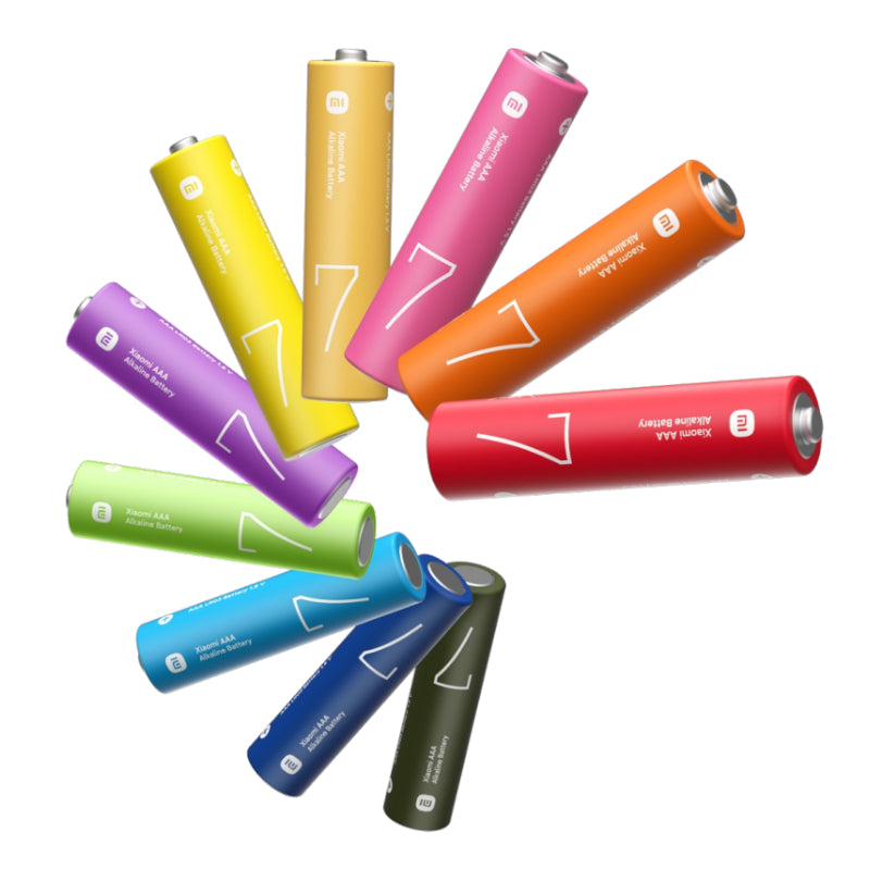 Image 1 for Xiaomi AAA Rainbow Batteries (10 Pack)
