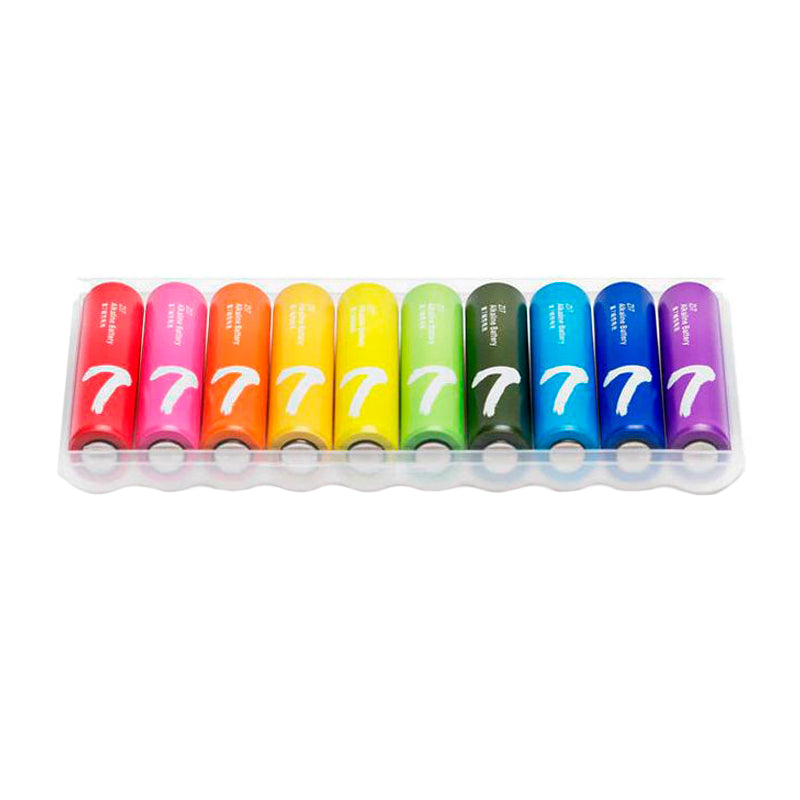 Image 2 for Xiaomi AAA Rainbow Batteries (10 Pack)