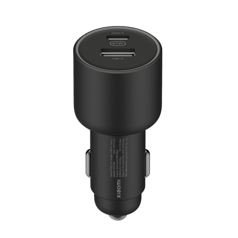 Image 1 for Xiaomi 67W Car Charger USB-A and Type-C