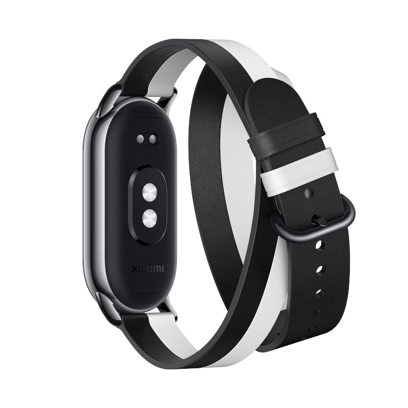 Image 3 for Xiaomi Smart Band 8 Double Wrap Strap - Black and white