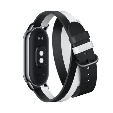 Image 3 for Xiaomi Smart Band 8 Double Wrap Strap - Black and white