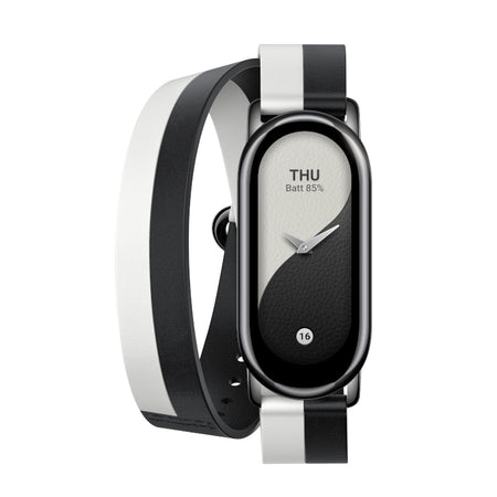 Image 1 for Xiaomi Smart Band 8 Double Wrap Strap - Black and white