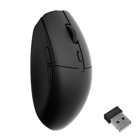 Image 2 for Keychron BM22-A9 1K Huano Micro Switch Wireless Mouse (BT/2.4GHz/Wired) - Black