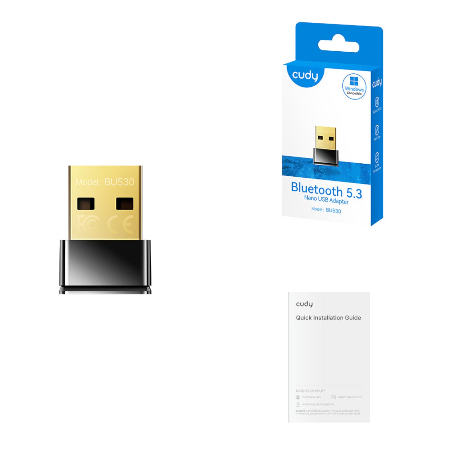 Image 3 for Cudy BU530 Bluetooth 5.3 Nano USB Adapter