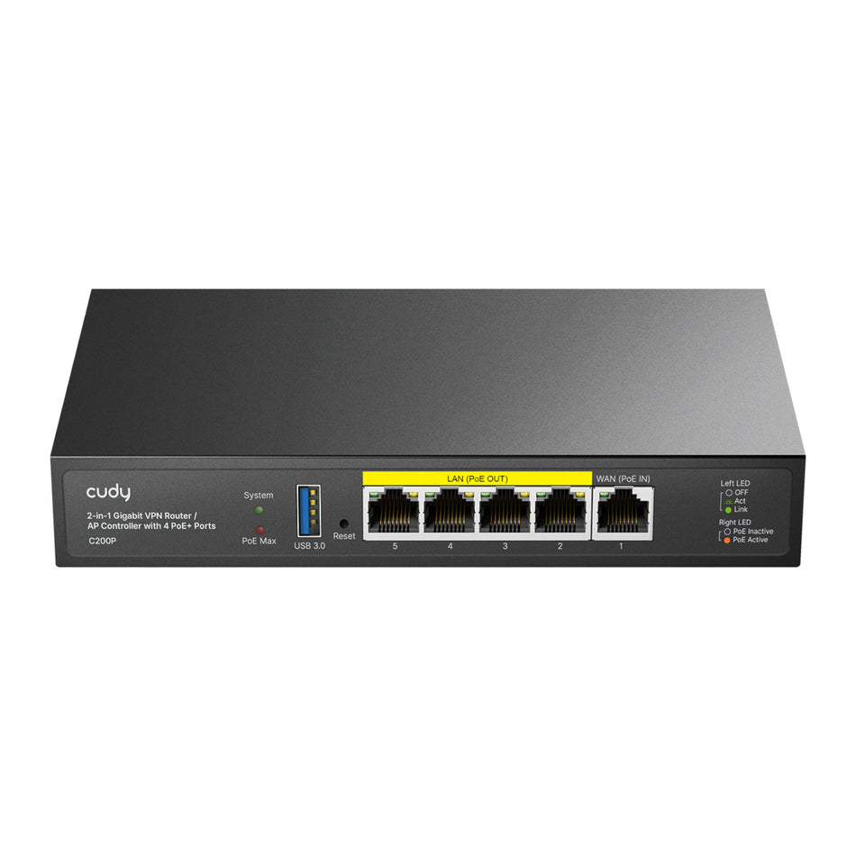 Image 1 for Cudy C200P 2-IN-1 SMB Router / AP Controller