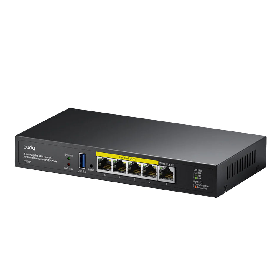 Image 2 for Cudy C200P 2-IN-1 SMB Router / AP Controller