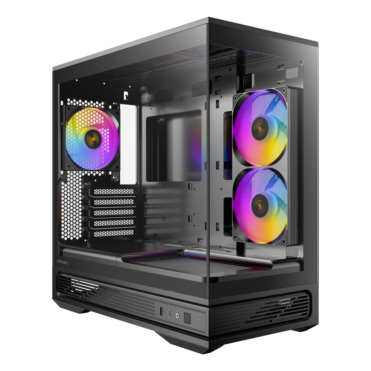 Image 1 for Antec C2M ARGB Compact Micro-ATX Gaming Chassis - Black