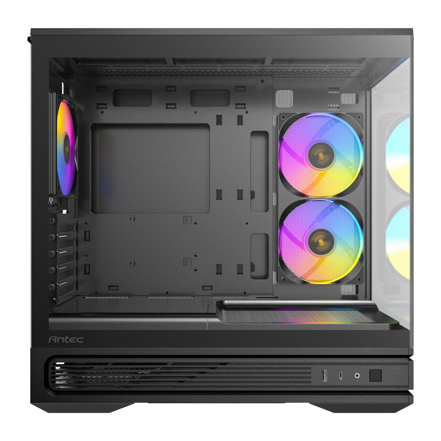 Image 5 for Antec C2M ARGB Compact Micro-ATX Gaming Chassis - Black